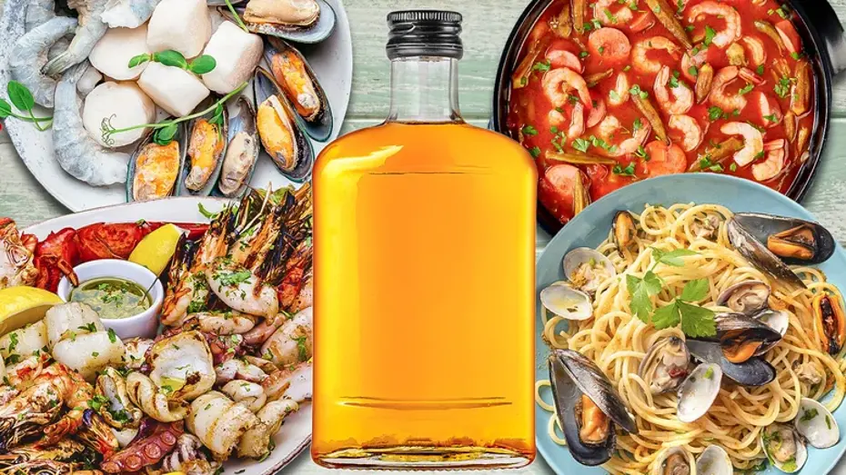 Bourbon is a bold option when paired with seafood, but it's all about finding balance.