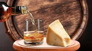 The superiority of aged fatty cheeses enhances bourbon's intricate flavors